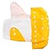 Adjustable Reusable Washable One Size Baby Cloth Diaper Diapers Nappy 1 Diaper + 2 Inserts Yellow