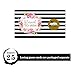 Paper Clever Party Bridal Shower Scratch Off Games (28 Pack) Elegant Black Stripe and Pink Floral Scratch Off Baby Shower Game for Door Prizes, Raffle Drawing, Wedding Favor