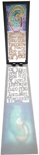 Home Catholic Art Décor Gift Virgin Mary translucent art that glows in natural light. Catholic 3D Inspirational message. Religious Gift. 3D Floating Plastic Frame Light Color /L100VIRGIN