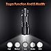 Brionac LED Tactical Flashlight, Best Powerful Waterproof Flashlight-2 Pack, Adjustable Focus and 5 Light Modes, Portable with Belt Clip for Biking Camping Emergency (Batteries Not Included)