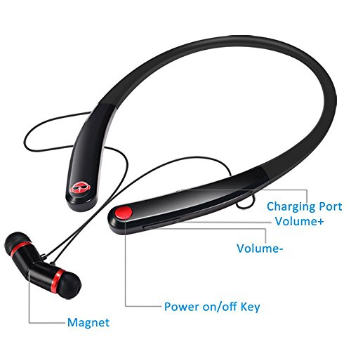 RockFox 2018 popular Bluetooth Headphones, Car Speakerphones,Sports