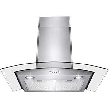 Amazon.com: AKDY campana de 30 pulgadas con LED y panel de ...