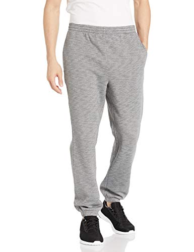 Amazon Essentials Men's Closed Bottom Fleece Pant, Light Grey Space-Dye, XX-Large