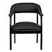 Flash Furniture Diamond Black LeatherSoft Conference Chair with Accent Nail Trim