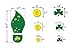 jollylife 504PCS St. Patrick's Day Decorations Leprechaun Footprints Floor Decals - Shamrock Gold Coin Party Decorations Stickers