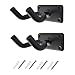 Dtown Guitar Wall Mount, Ukulele Guitar Hanger, Set of 2 Pack Ukulele Wall Mount Hanger Guitar Hooks for Guitar Bass Mandolin Banjo Ukulele with Screws