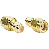 DHT Electronics 2PCS RF coaxial Coax Adapter SMA Female to RP-SMA Male
