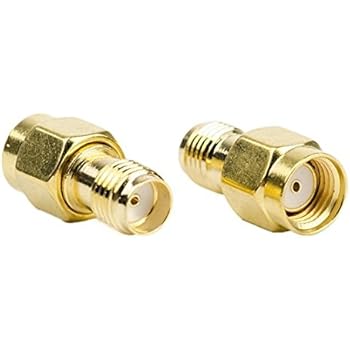 DHT Electronics 2PCS RF coaxial Coax Adapter SMA Female to RP-SMA Male