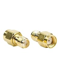 DHT Electronics RF Coaxial Coax Adaptador SMA Hembra a RP-SMA macho