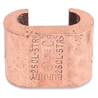 Burndy YC2C2 Copper Crimpit Connector, 2 Sol. - 2 Str. Run