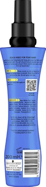 got2b Beach Matt Texture Sea Salt Hair Spray Medium Hold Waves Matt Finish 200ml view 2