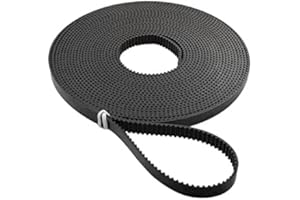 FAJOEDA 3D Printer Belt 5 Meters (16.4 ft), 6mm Timing Belt GT2 Open Synchronous Belt PU with Steel Core for Ender 3 3D Printers