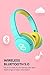 SoundPEATS Kids Bluetooth Headphones 85db Volume Limited Over-Ear Children Wireless Headphones Foldable Headset, Wireless/Wired, Extended 20 Hours Playtime, Stereo Sound, Built-in Mic