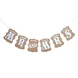 MR and MRS Bunting Banner Wedding Bridal Party Decoration Photo Props
