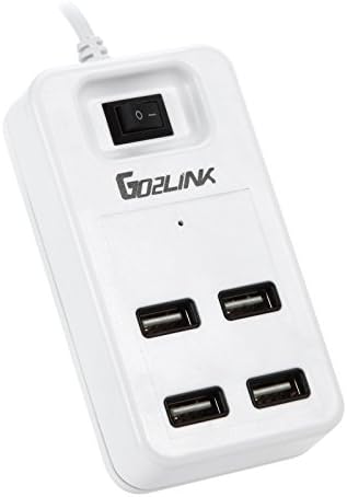 Go2Link White 4-port USB 2.0 Data Hub for IMAC, MacBook Pro, MacBook Air, Mac Mini, Desktop and Laptop