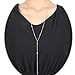 Lariatneck Y Lariat Necklace for Women Long Drop CZ Station Y shape Necklace Chain