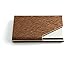Partstock(TM) Cross Pattern PU Leather and Stainless Steel Business Name Card Holder Wallet Leather Credit Card ID Case/Holder 25 Name Cards Case with Magnetic Shut.(Cinnamon)