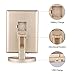 EASEHOLD Lighted Makeup Mirror,2X 3X Magnifiers Vanity Mirror with Upgraded Eye-Caring Lights Tri-Fold 180 Degree Adjustable Countertop Cosmetic Bathroom Mirror (Gold)