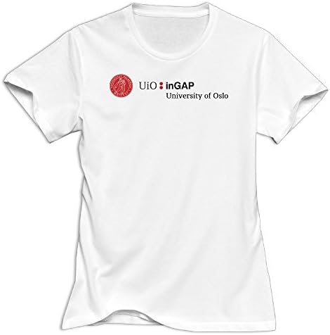 ZHAOWAN White Small University Of Oslo Screw Neck Girl Printed Tshirts