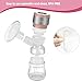 Portable Electric Breast Pump, Single Breastfeeding Pump Baby Milk Pump Rechargeable with Adjustable Massage& Suction Level and Backflow Protector