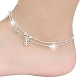 Voberry Hot Sale Butterfly Tassel Rose Gold Titanium Steel Chain Women Barefoot Sandals Ankle Bracelet Anklet Foot Chain Jewelry (C)