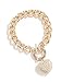 GUESS Factory Women's Gold-Tone Rhinestone Heart Bracelet