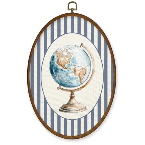 Vintage Planet Globe Wall Art Decor
