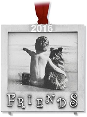 Fiends Christmas Ornament 2016 Frame 3"3" Pewter Hand Crafted Made in USA