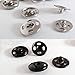 Small Metal Snap On Fasteners Press Button Stud Sewing Scrapbook DIY Decor - White 20Pcs 14MM qsbai
