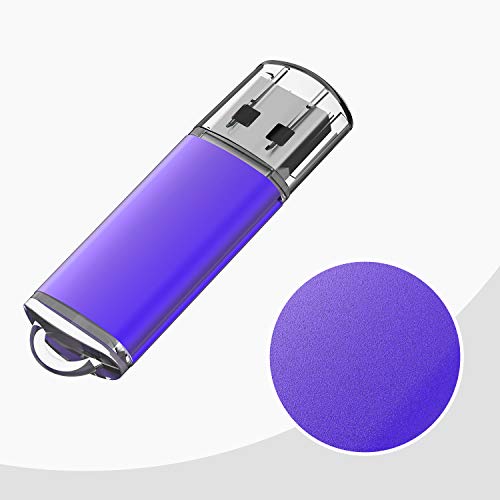 KEXIN Flash Drive 64 GB USB Flash Drive Pack Thumb Drive Multiple Color USB Memory Sticks Pen Drives USB 2.0, Black/Blue/Green/Purple/Red (5 Pack 64GB) - Thumbnail 4