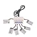 YouCute 6PCS 300Amh battery and 1to6 charger for FQ777 FQ17W,Eachine E55,Wonder RC Chopper,Sky Walker 1306,JJRC H22 spare pasrts (6+1)