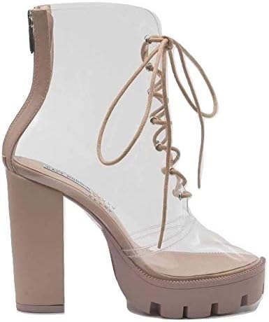 Clear Chunky Platform Heels Flash Sales 