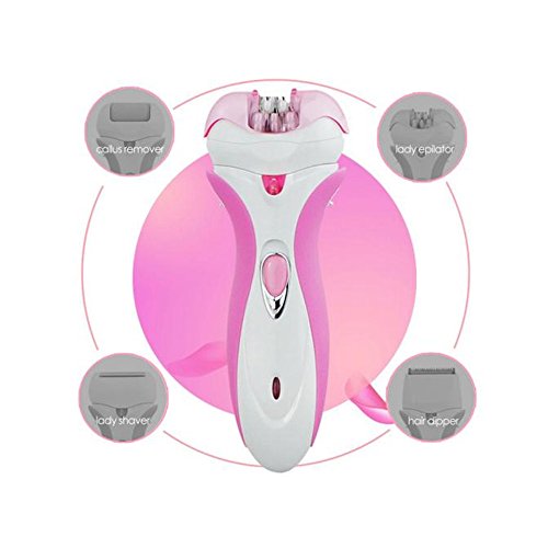 Face Epilator by Vibola 4-in-1 Rechargeable Electric Epilator & Hair Clipper Exfoliates Dead Skin - Thumbnail 5