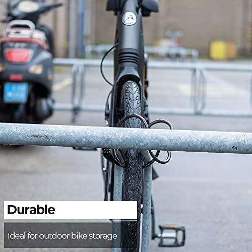 Cycling QuickCode Cable Antivol avec Code | Pour Vélos de Route, VTT et Vélos Urbains | Longueur 120cm | BBL-66, Black