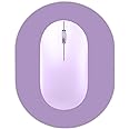 Small Mouse pad, Portable, Waterproof Non-Slip Rubber Bottom, Suitable for Wireless Mouse, Laptop Keyboard Tray for Both Men and Women, Office Travel Purple 5.5x7.5in