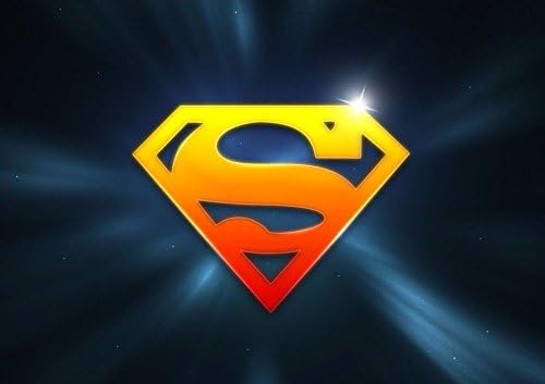 CAKEUSA SUPERMAN SUPERGIRL Birthday Cake Topper Edible Image 1/4 Sheet Frosting