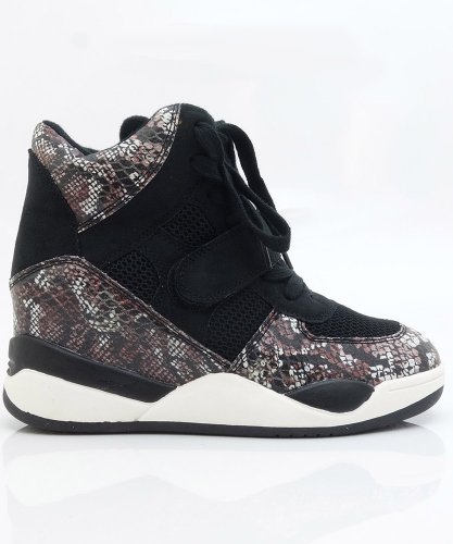 qupid wedge sneakers