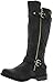 Forever Link Women's Mango-21 Quilted Zipper Accent Riding Boots