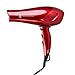 JINRI Hair Dryer 1875W Professional Blow Dryer Negative Ionic Ceramic Dryer 2 Speed and 3 Heat Settings and Cool Shut Button Red