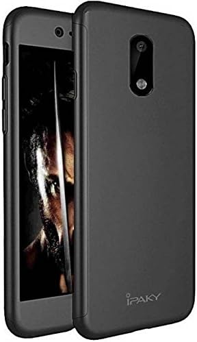 Nokia 8 Front & Back 360° Protection Ipaky Case Cover with Tempered Glass (Black)