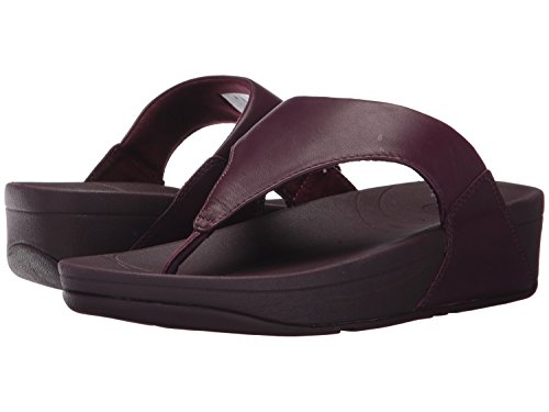 FitFlop Women's Lulu Thong Sandal (6 B(M) US, Deep/Plum)