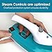 SKG 1500W Steam Mop, Floor Steamer, Carpet Steam Cleaner, Multifunctional Cleaning Machine, White