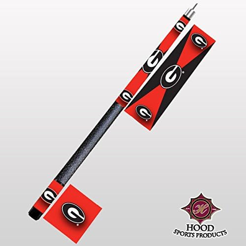 HOOD SPORTS PRODUCTS 1960-UGA UNIV. OF GEORGIA 2-PIECE CUE STICK