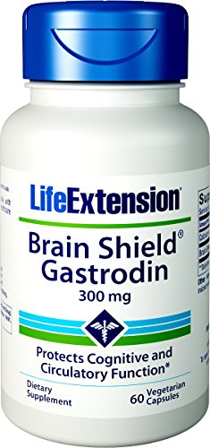 Life Extension Brain Shield Gastrodin 300 mg, 60 Vegetarian Capsules