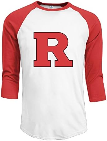 Men's Rutgers Scarlet Knights 3/4 Sleeve Raglan T-Shirt Athletic Jersey