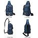 Lanspace Sling Bag Cross Shoulder Backpack for Laptop iPad Up to 12.1-Inch