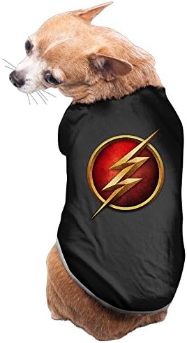The Flash Logo Dog Costumes Jackets Charming Pet Supplies by DEGOLNU