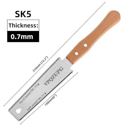 6 Inch Japanese Pull Saw,Hand Saw Woodworking Tools,Wood Handle, Sharp & Lightweight photo 7