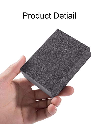 S SATC Sanding Sponge 4 x 2.8 x 1 Inch Sandpaper Block 4 PCS Sanding Blocks 60/80/120/220 Grit Sandpaper Block Wet Sanding Sponge Sand Sponge - Thumbnail 5