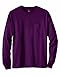 Hanes TAGLESS 6.1 Long Sleeve w/ Pocket (Maroon, XL)